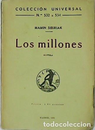 Libros: SIBIRIAK, Mamin.- - Los millones. Novela. - Foto 1