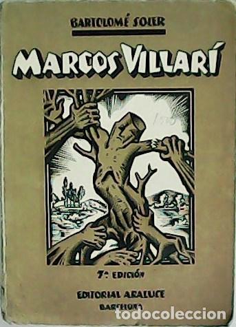 Libros: SOLER, Bartolom&eacute;.- - Marcos Villar&iacute;. - Foto 1
