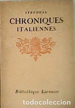 Libros: STENDHAL.- - Chroniques italiennes. - Foto 1