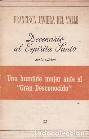 Libros: VALLE, Francisca Javiera del.- - Decenario al Esp&iacute;ritu Santo. - Foto 1