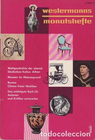 Libros: VV. AA.- - Westermanns Monatshefte. N&ordm; 1. Chefredakteur Hermann Boekhoff. - Foto 1
