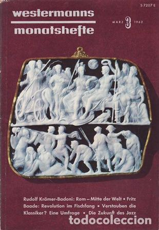 Libros: VV. AA.- - Westermanns Monatshefte. N&ordm; 3. Chefredakteur Hermann Boekhoff. - Foto 1