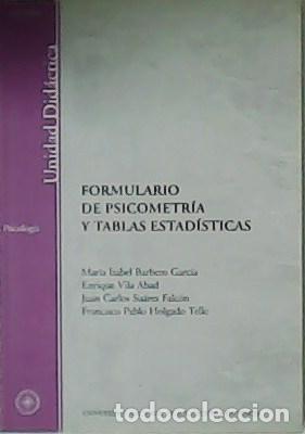 Libros: VV. AA.- - Formulario de Psicometr&iacute;a y Tablas Estad&iacute;sticas. - Foto 1