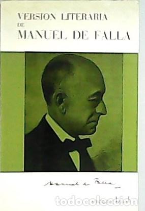 Libros: VV. AA.- - Versi&oacute;n literaria de Manuel Falla. - Foto 1