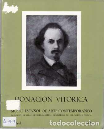 Libros: VV. AA.- - Donaci&oacute;n Vit&oacute;rica. Cat&aacute;logo.