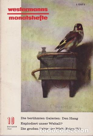 Libros: VV. AA.- - Westermanns Monatshefte. N&ordm; 10. Chefredakteur Hermann Boekhoff. - Foto 1
