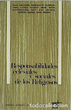 Libros: VV. AA.- - Responsabilidades eclesiales y sociales de los Religiosos. - Foto 1