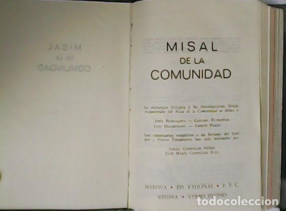 Libros: VV. AA.- - Misal de la Comunidad. - Foto 1