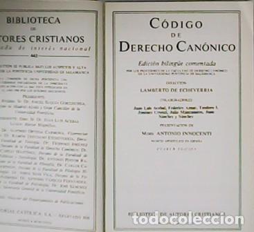 Libros: VV. AA.- - C&oacute;digo de derecho can&oacute;nico. - Foto 1