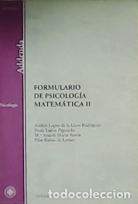 Libros: VV. AA.- - Formulario de Psicolog&iacute;a Matem&aacute;tica II. - Foto 1