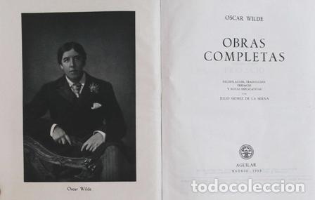 Libros: WILDE, Oscar.- - Obras Completas. - Foto 1