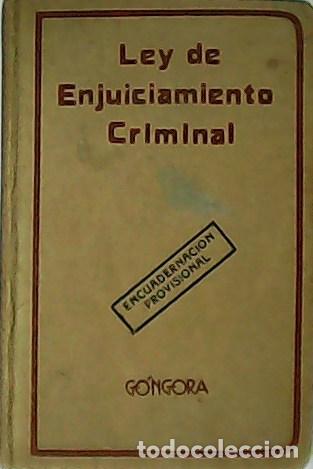 Libros: VV. AA.- - Ley de Enjuiciamiento Criminal. - Foto 1