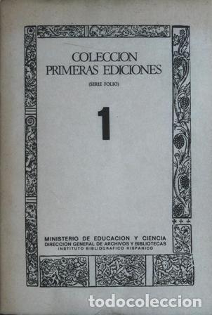 Libros: VV. AA.- - Colecci&oacute;n Primeras Ediciones 1 (Serie Folio). - Foto 1