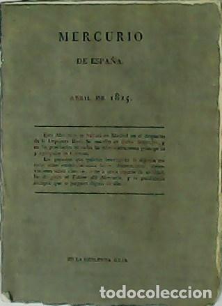 Libros: Mercurio de Espa&ntilde;a. - Foto 1