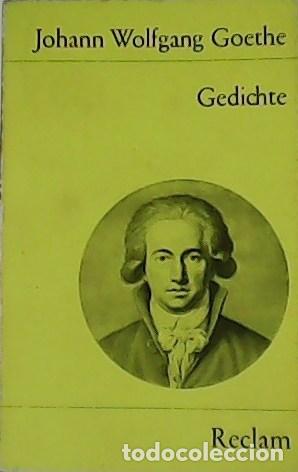 Libros: WOLFGANG GOETHE, Johann.- - Gedichte. - Foto 1
