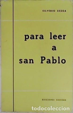 Libros: ZEDDA, Silveiro.- - Para leer a San Pablo. - Foto 1