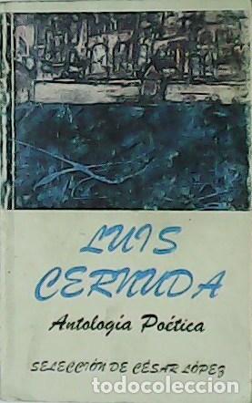 Libros: Luis Cernuda. Antolog&iacute;a po&eacute;tica. Selecci&oacute;n de C&eacute;sar L&oacute;pez. - Foto 1