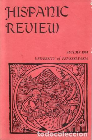 Libros: HISPANIC REVIEW, VOLUME 62, No. 4.- - Foto 1