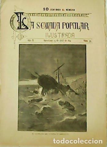 Libros: LA SEMANA POPULAR. Ilustrada. A&ntilde;o II. N&ordm;39. - Foto 1