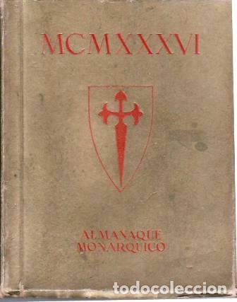Libros: Almanaque Mon&aacute;rquico de Bolsillo 1936. - Foto 1