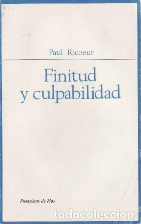 Libros: RICOEUR, Paul.- - Finitud y culpabilidad. - Foto 1