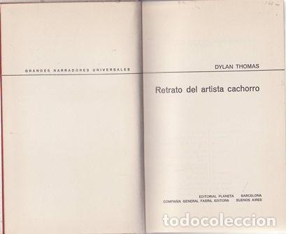 Libros: THOMAS, Dylan.- - Retrato del artista cachorro. - Foto 1