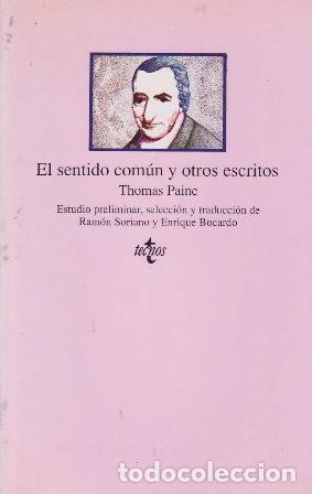 Libros: PAINE, Thom&aacute;s.- - El sentido com&uacute;n y otros escritos. - Foto 1
