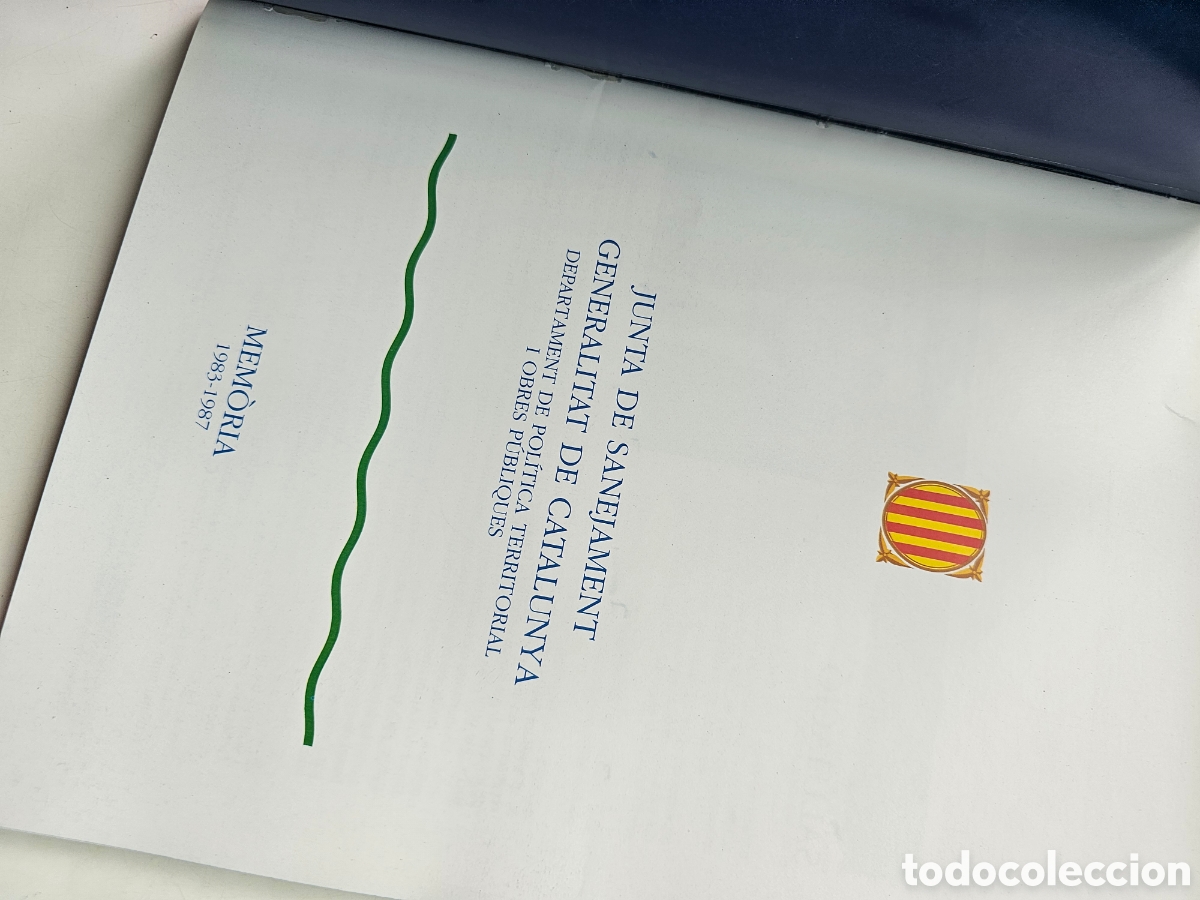 Libros: Libro en Catal&aacute;n Junta de Sanejament Generalitat de Catalunya Mem&ograve;ria 1983-1987 - Foto 3