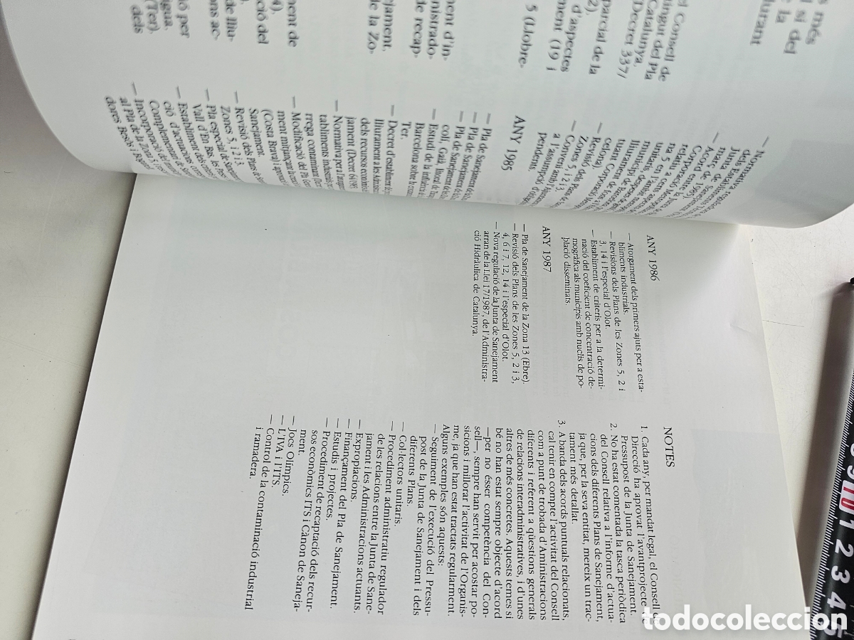 Libros: Libro en Catal&aacute;n Junta de Sanejament Generalitat de Catalunya Mem&ograve;ria 1983-1987 - Foto 9