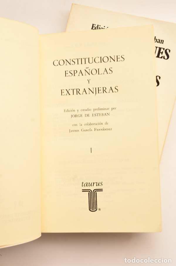 Libros: Constituciones espa&ntilde;olas y extranjeras - ESTEBAN, Jorge (edici&oacute;n de) - Foto 4