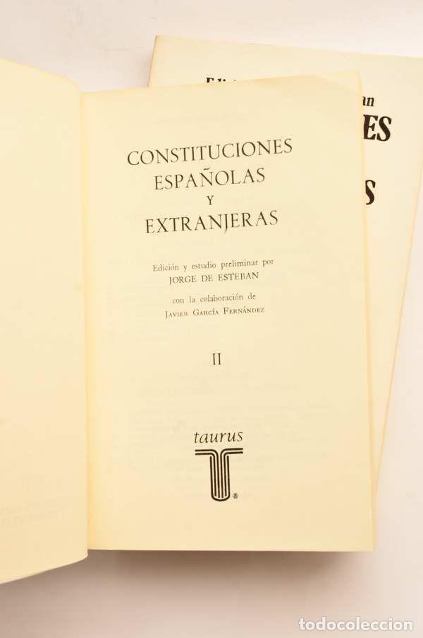 Libros: Constituciones espa&ntilde;olas y extranjeras - ESTEBAN, Jorge (edici&oacute;n de) - Foto 8