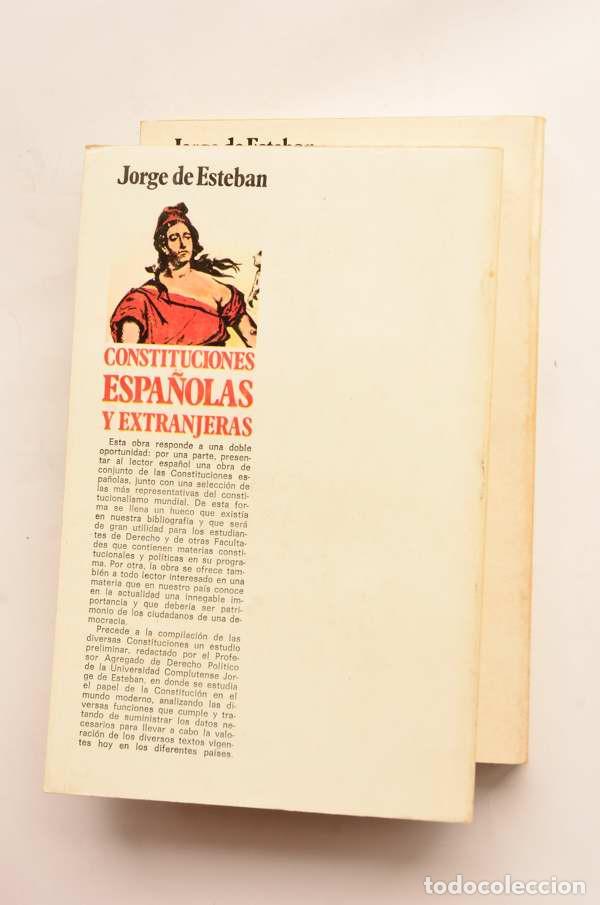 Libros: Constituciones espa&ntilde;olas y extranjeras - ESTEBAN, Jorge (edici&oacute;n de) - Foto 11