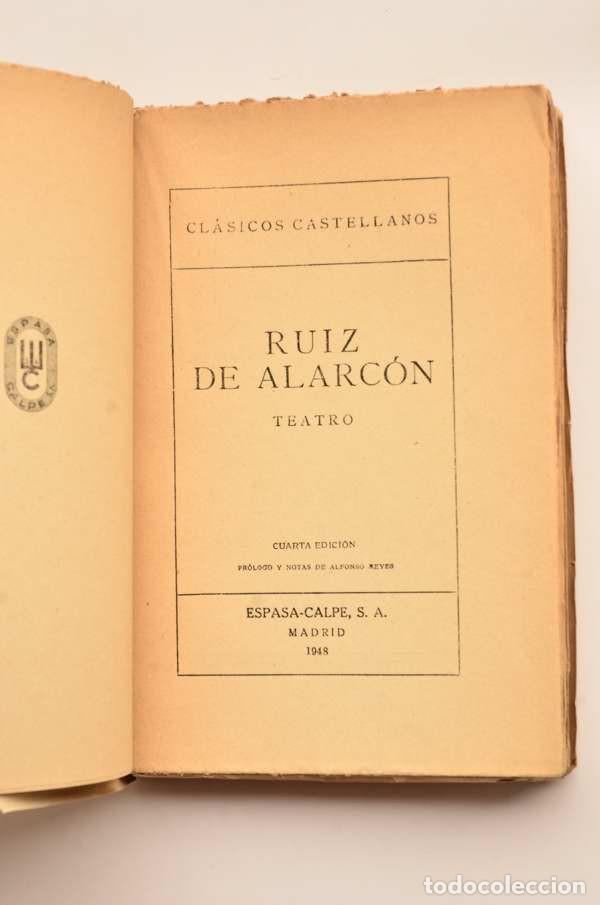 Libros: Ruiz de Alarcon. Teatro - RUIZ DE ALARC&Oacute;N, Juan - Foto 2