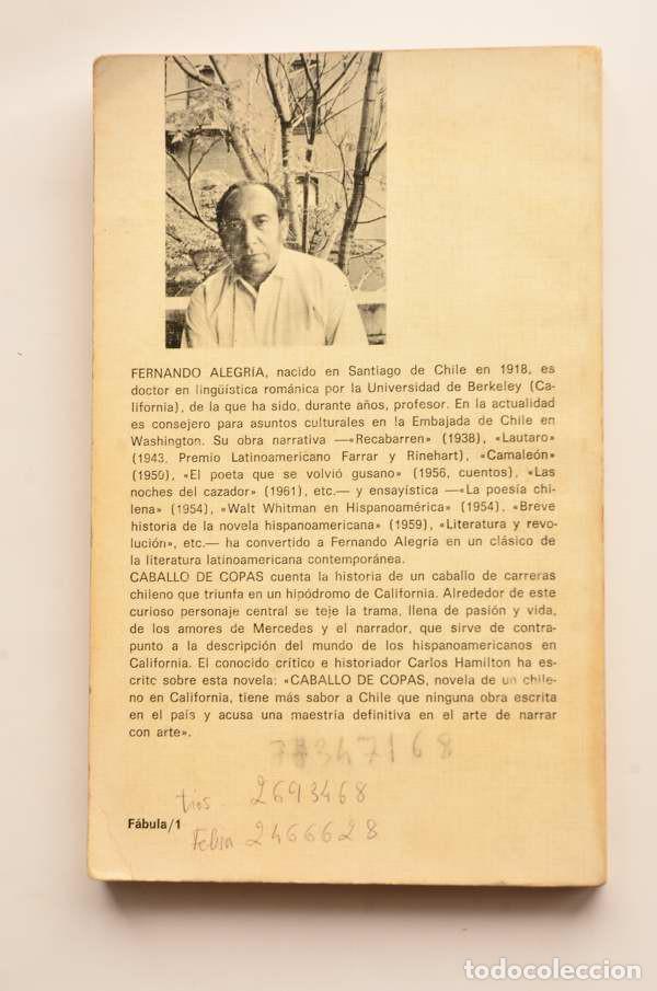 Libros: Caballo de copas - ALEGR&Iacute;A, Fernando - Foto 3