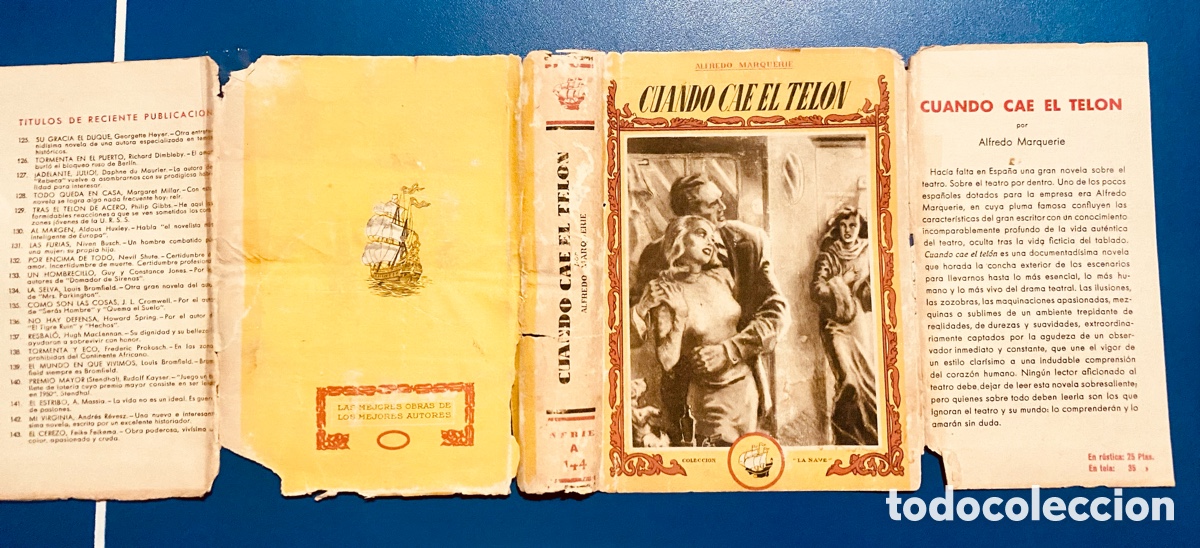 Libros: Cuando Cae el Tel&oacute;n. Colecci&oacute;n La Nave n 144 - Foto 2