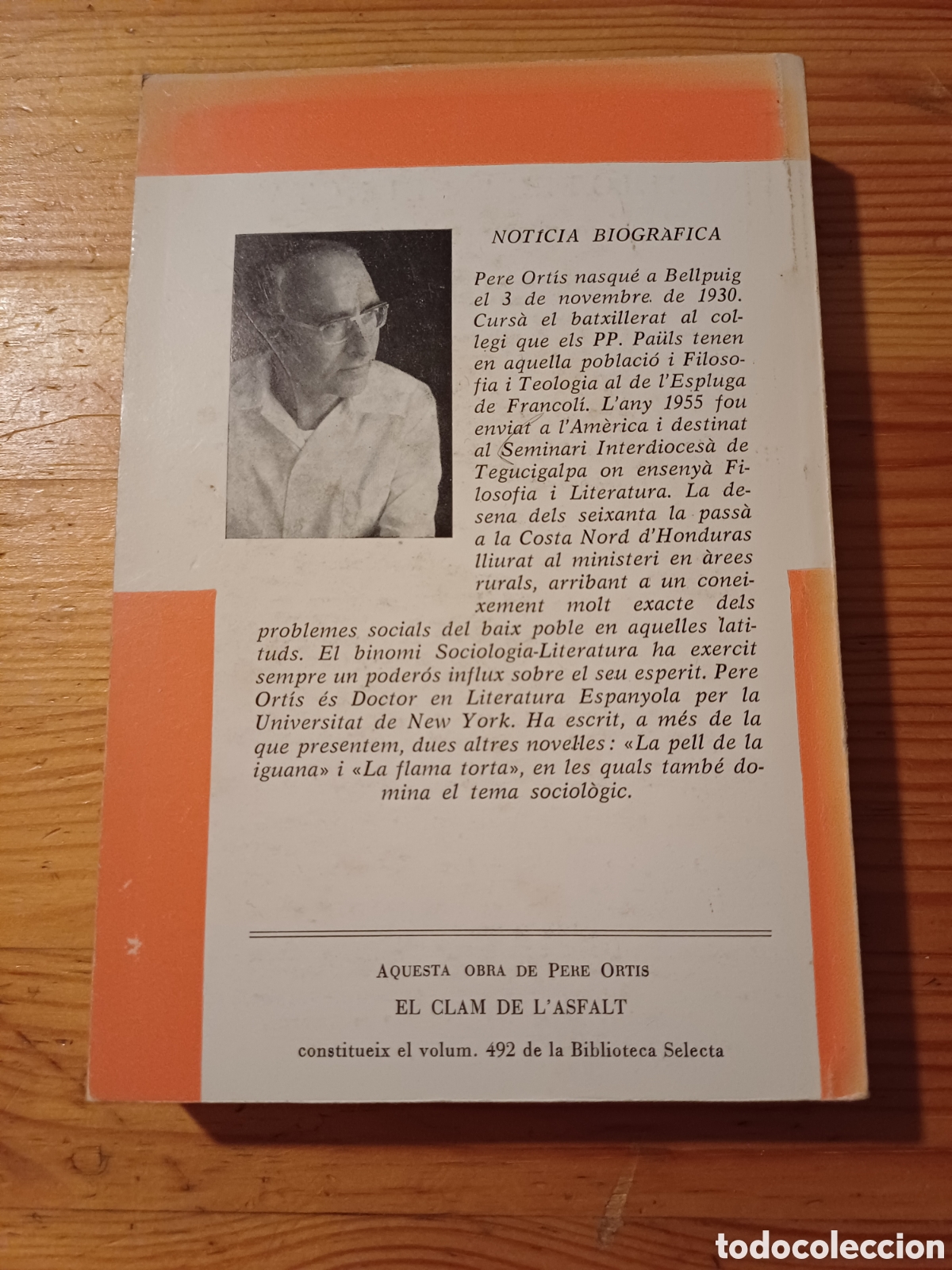 Libros: El clam de lasfalt Pere Ortis Editorial Selecta Novel.la 1977 - Foto 3