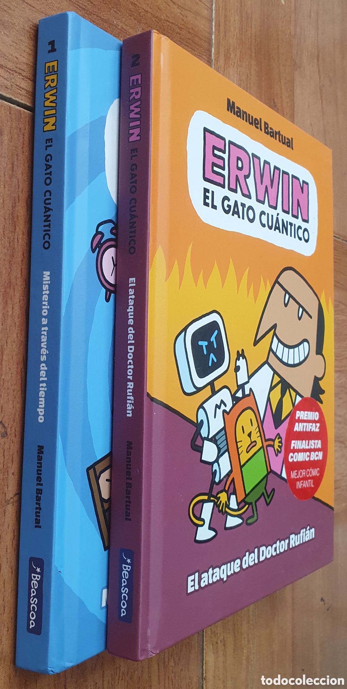 Libros: Erwin el Gato Cu&aacute;ntico � N&uacute;mero 1 y 2 - Manuel Bartual - Foto 2