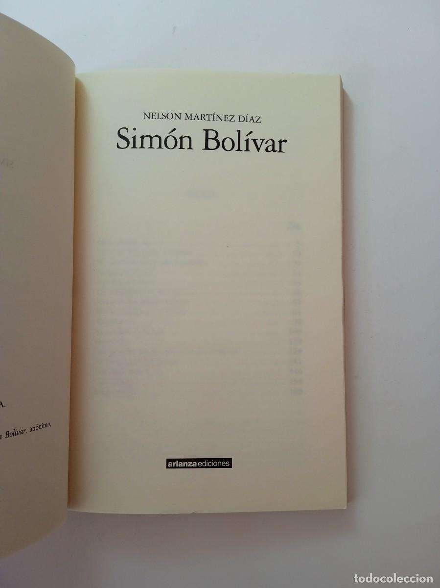 Libros: SIM&Oacute;N BOLIVAR - NELSON MART&Iacute;NEZ D&Iacute;AZ - Foto 3