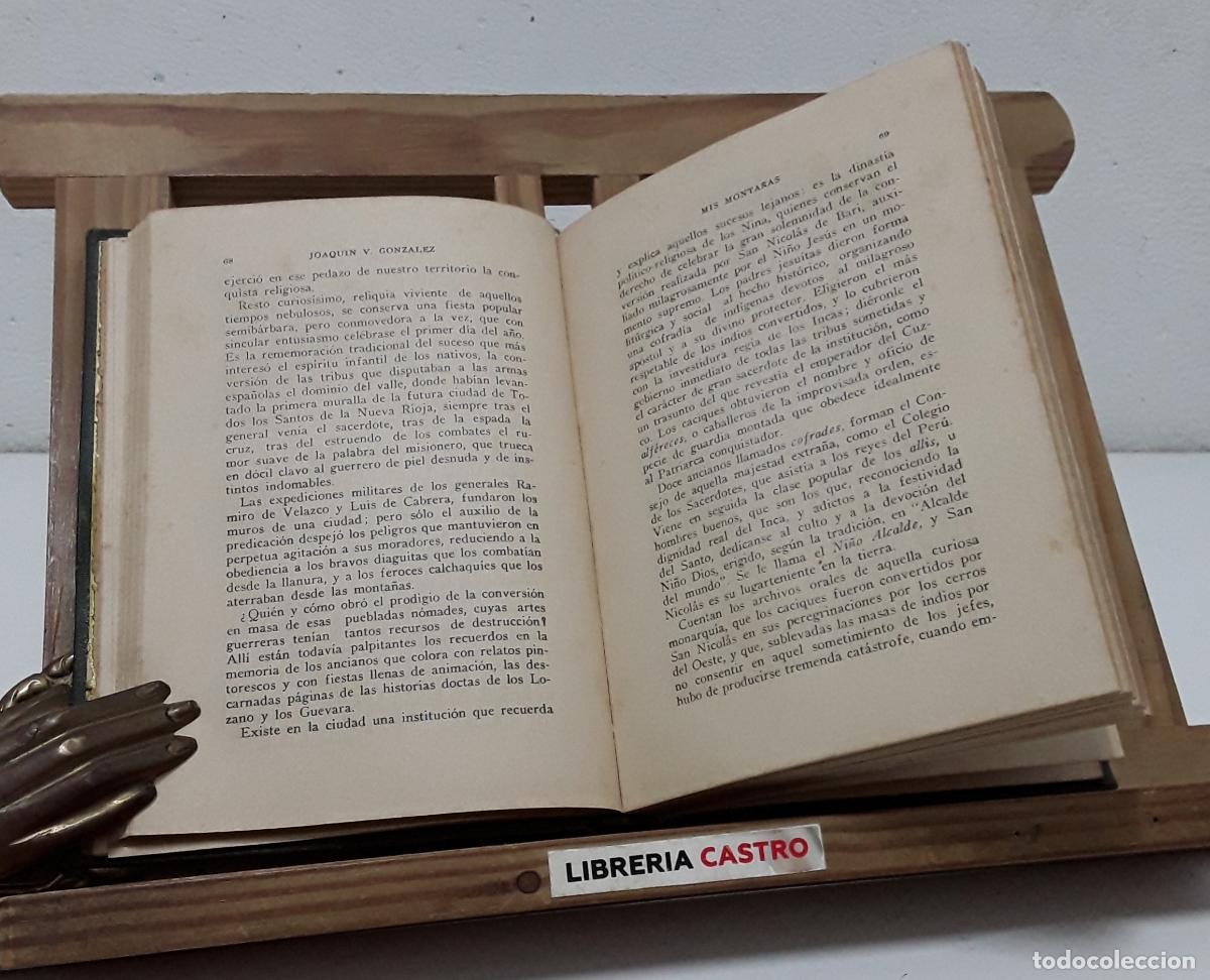 Libros: Mis monta&ntilde;as - Joaquin V. Gonz&aacute;lez. - Foto 2