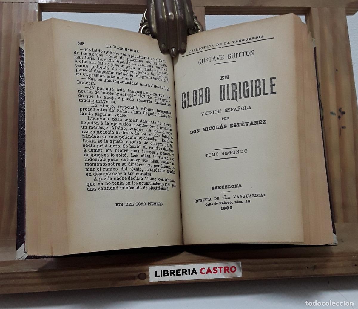 Libros: En Globo dirigible. II Tomos en un volumen - Gustave Guitton. - Foto 2