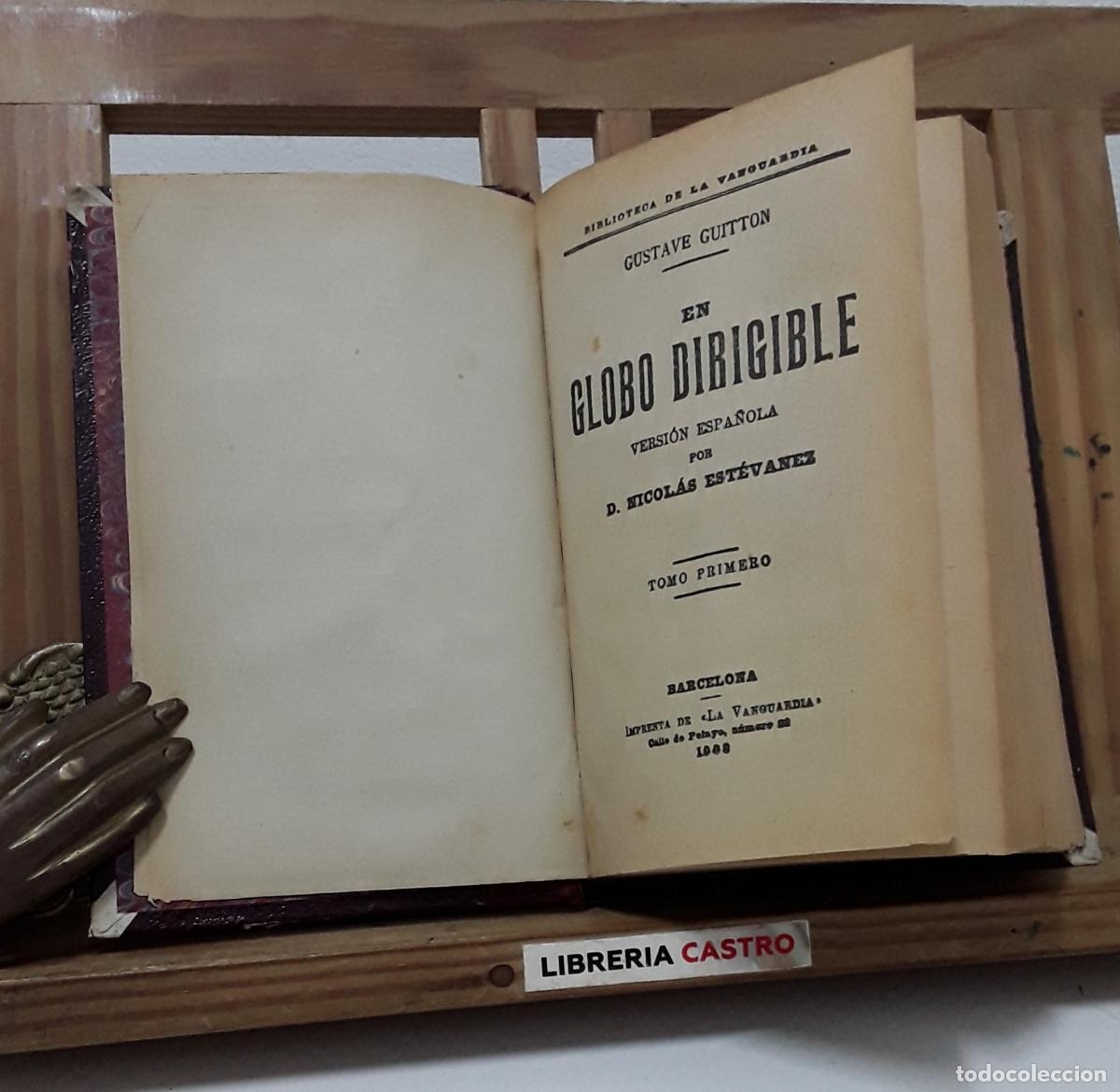 Libros: En Globo dirigible. II Tomos en un volumen - Gustave Guitton. - Foto 1