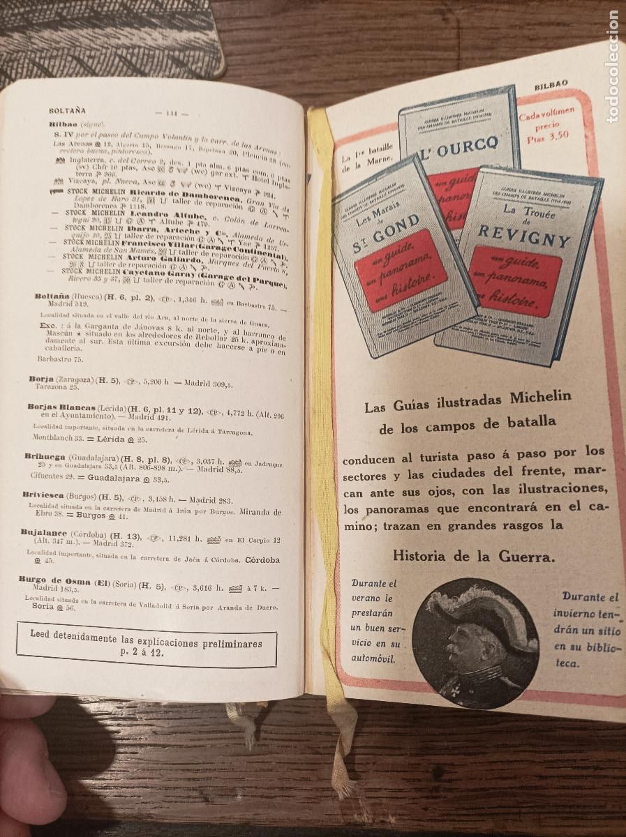 Libros: GUIA MICHELIN.- - Guia Michelin Espa&ntilde;a-1920. - Foto 5