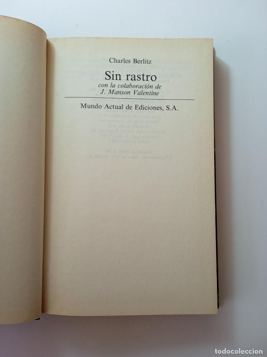 Libros: SIN RASTRO - CHARLES BERLITZ - Foto 3