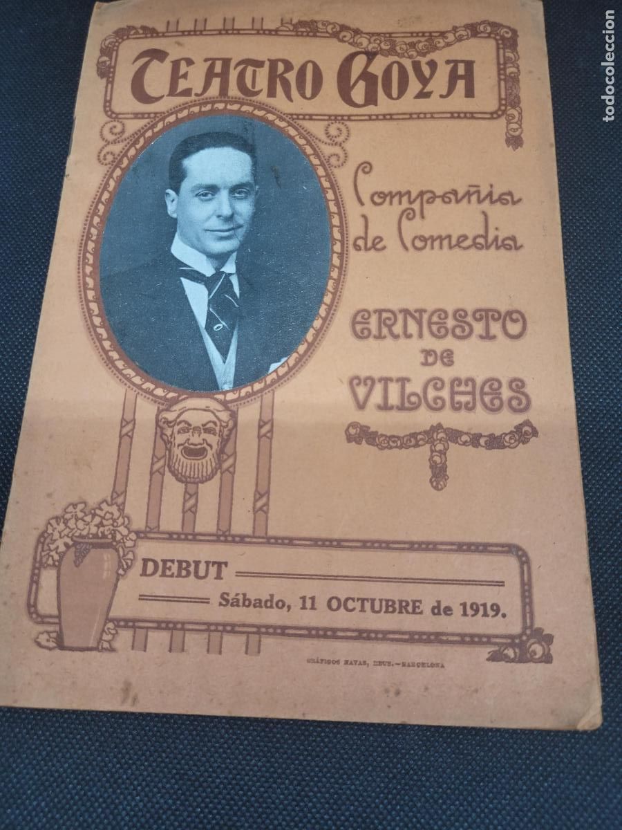 Libros: PROGRAMA TEATRO GOYA BARCELONA 1919 - Foto 1
