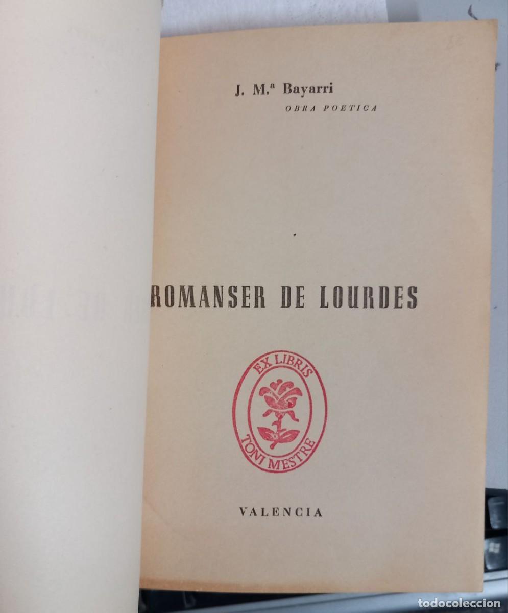 Libros: Romanser de Lourdes. - BAYARRI, J. M.&ordf;: - Foto 3