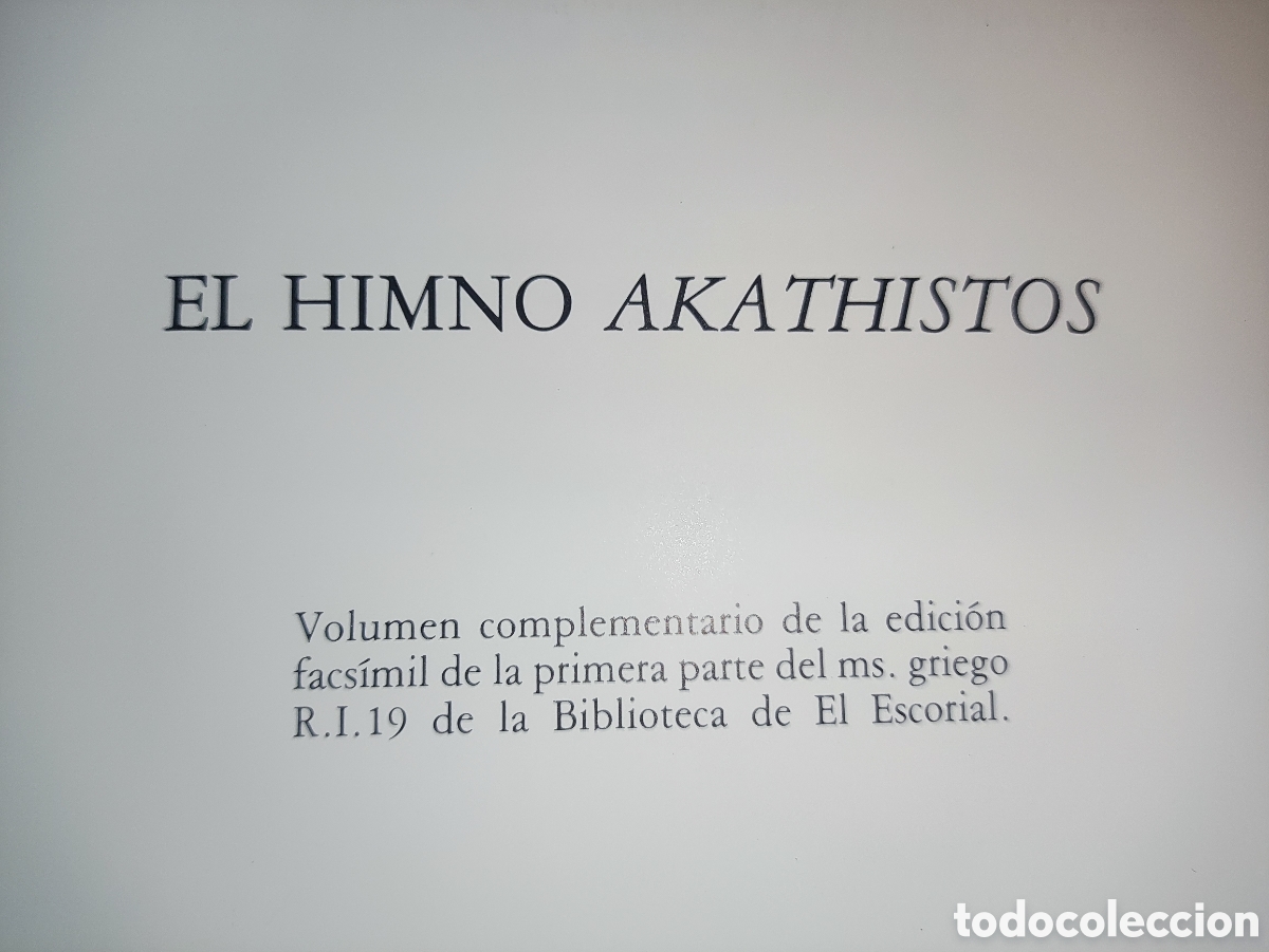 Libros: FACS&Iacute;MIL, EL HIMNO AKATHISTOS (HIMNO MARIAL GRIEGO), FACS&Iacute;MIL , Edit.Edilan, 1981 - Foto 8