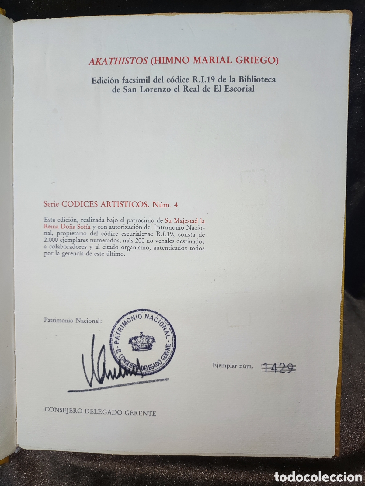 Libros: FACS&Iacute;MIL, EL HIMNO AKATHISTOS (HIMNO MARIAL GRIEGO), FACS&Iacute;MIL , Edit.Edilan, 1981 - Foto 14