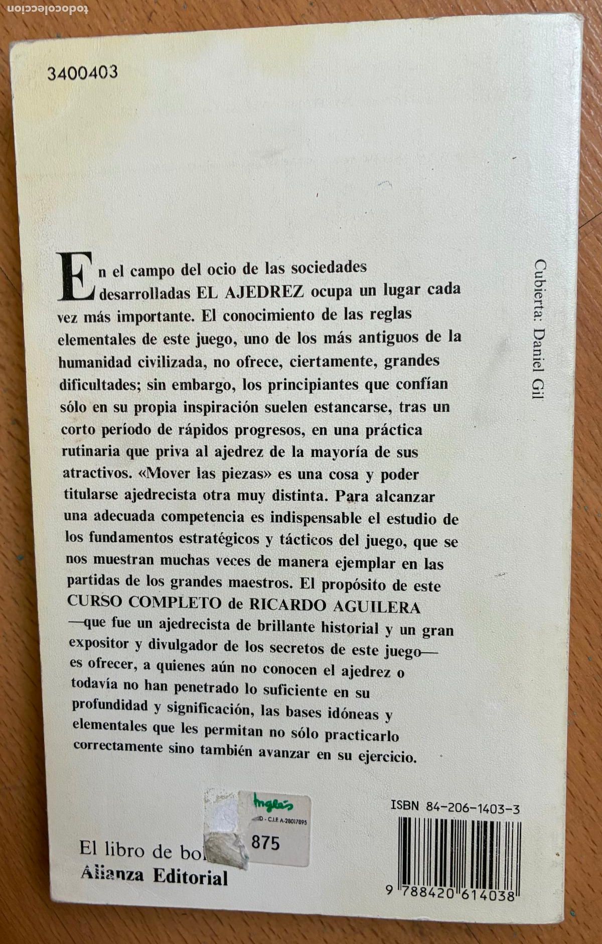 Libros: EL AJEDREZ, Curso completo, Ricardo Aguilera - Foto 2