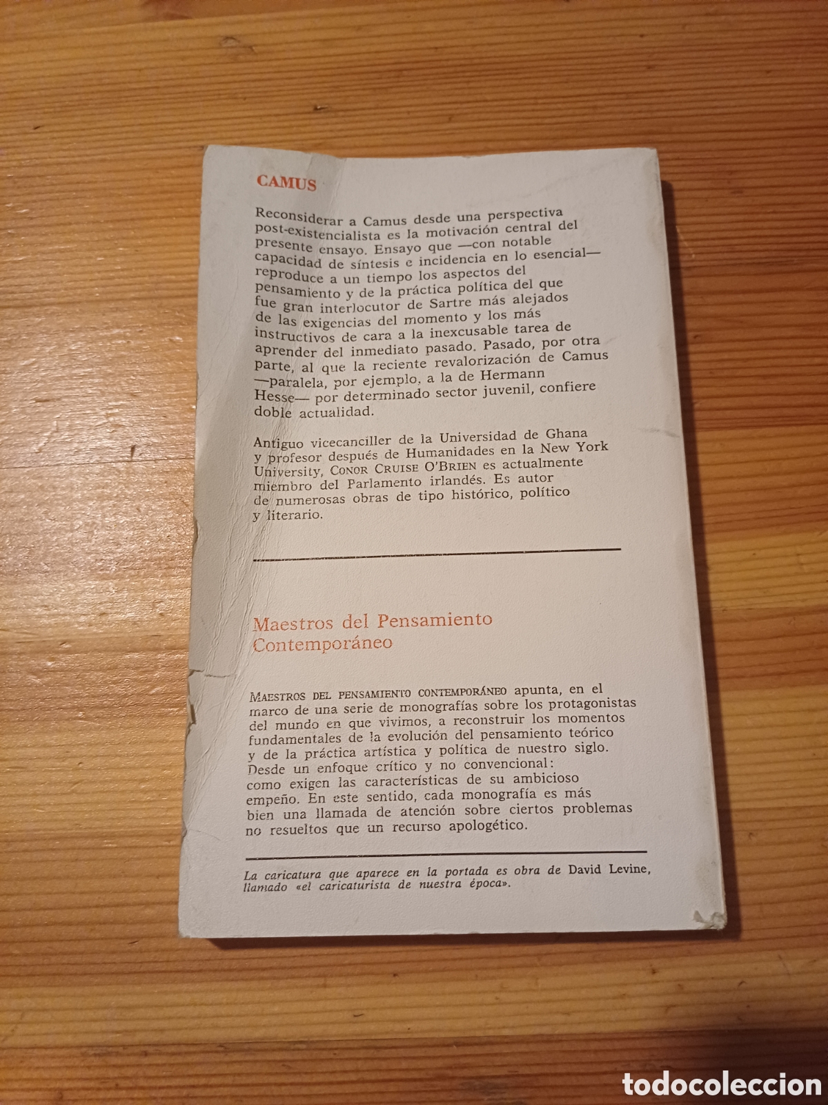 Libros: Camus Conor C. OBrien M.P.C. 2 Grijalbo - Foto 2