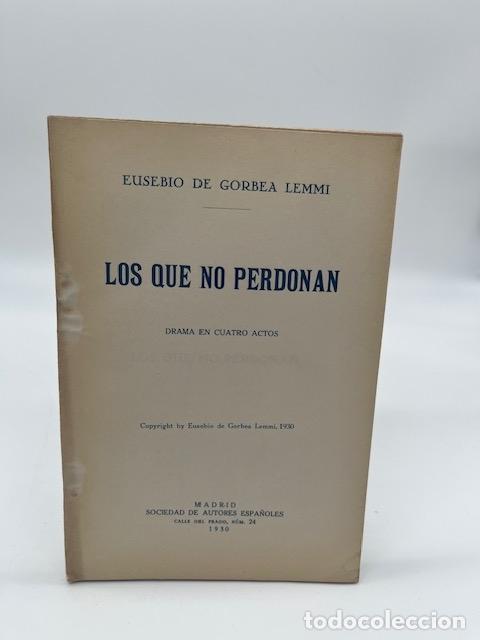 Libros: GORBE LEMMI, Eusebio de. - Los que no perdonan. - Foto 1